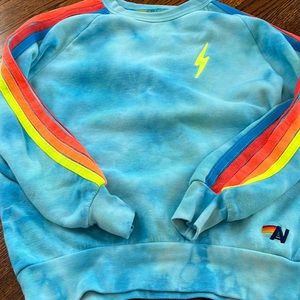 Neon Tie Die Aviator Nation Sweatshirt